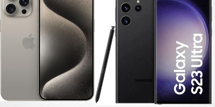 iPhone 15 Pro Max vs Samsung Galaxy S23 Ultra comparativa, batería, pantalla, cámara, potencia, calentamiento y opiniones